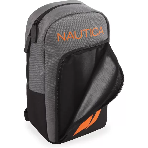 Nautica Shoulder BagBlkGreyOrange