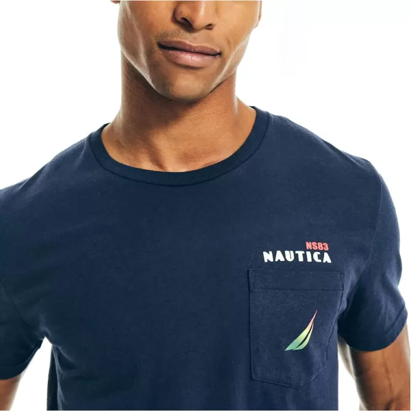 Nautica Sustainably Crafted JClass Logo Puff Graphic TShirtNavy Seas