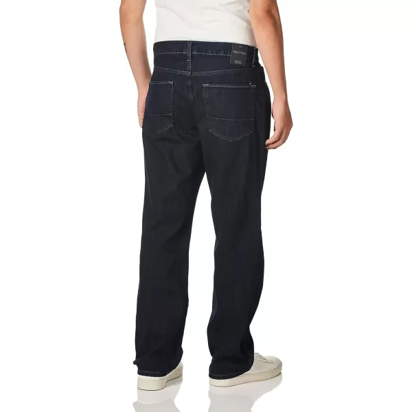 Nautica Traditional Collections Mens Relaxed Fit Jean PantMarine Rinse