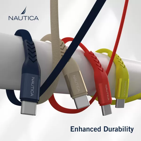 Nautica TypeC to TypeC Cable 4 ft USBC to USBC Fast Charging Cable with 65W Power Delivery amp 480Mbps Data Transfer Compatible for Google Pixel Samsung and Apple Devices and More4FT NAVY