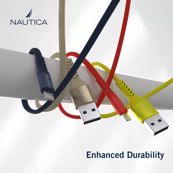 Nautica USBA to Lighting Cable Lighting to USBA Charging Cord 24A Fast Charging Lighting Cable Compatible with Galaxy S9 S10 S10 LG G5 G6 USB A Charger and Many More C40 7FT NudeNAVY