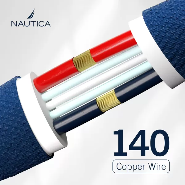 Nautica USBA to Lighting Cable Lighting to USBA Charging Cord 24A Fast Charging Lighting Cable Compatible with Galaxy S9 S10 S10 LG G5 G6 USB A Charger and Many More C40 7FT NudeNUDE