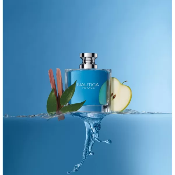 Nautica Voyage Eau De Toilette for Men  Fresh Romantic Fruity Scent Woody Aquatic Notes of Apple Water Lotus Cedarwood and Musk Ideal Day Wear 33 Fl OzVoyage 33 Fluid Ounce