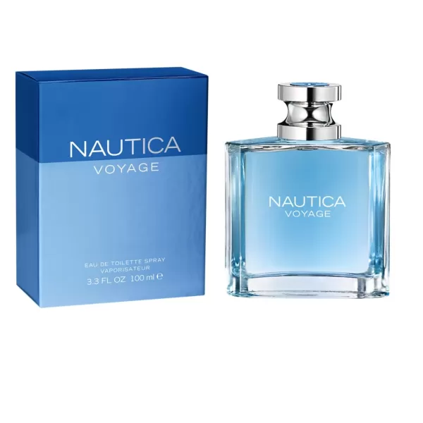 Nautica Voyage Eau De Toilette for Men  Fresh Romantic Fruity Scent Woody Aquatic Notes of Apple Water Lotus Cedarwood and Musk Ideal Day Wear 33 Fl OzVoyage 33 Fluid Ounce