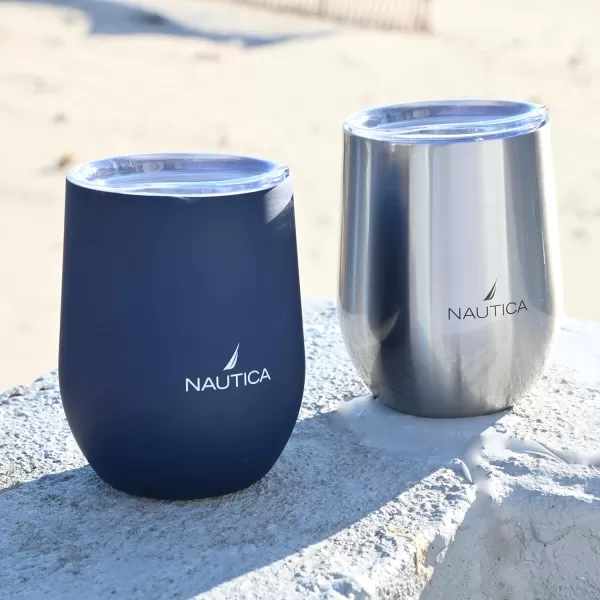 Nautica Wine Tumbler Wine Tumbler with Lid Insulated Wine Tumbler Stainless Steel Wine Tumbler Wine Cup Stainless Steel Wine Glass Insulated Wine Tumblers with Lids Wine Cup  PortNavy