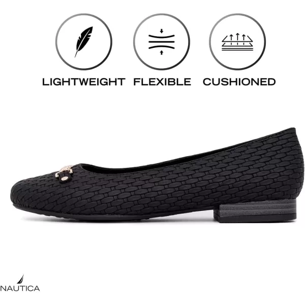 Nautica Woman Flat Loafers Designer Penny Shoes Slip On  Soft Durable and Flexible Luxury Resistant Lightweight  Comfortable Everyday Moccasins  KellineBlack Montoya