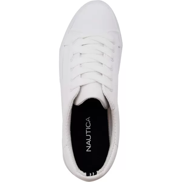 Nautica Women Fashion Sneaker Casual Shoes Steam LaceUpSlip OnAelisawhite