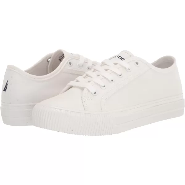 Nautica Women Fashion Sneaker Casual Shoes Steam LaceUpSlip OnBelladawnwhite