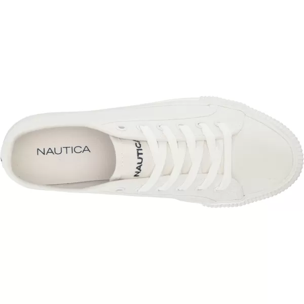 Nautica Women Fashion Sneaker Casual Shoes Steam LaceUpSlip OnBelladawnwhite