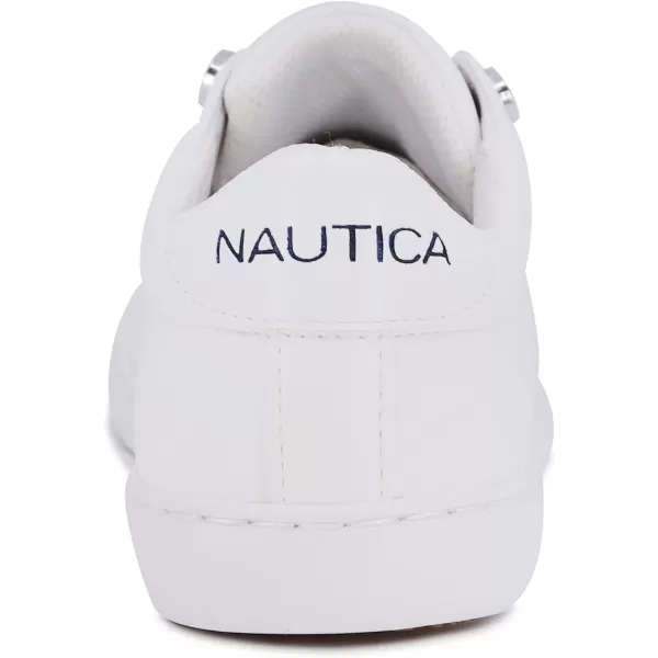 Nautica Women Fashion Sneaker Casual Shoes Steam LaceUpSlip OnNitarawhite
