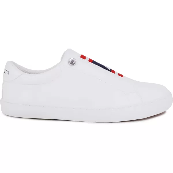 Nautica Women Fashion Sneaker Casual Shoes Steam LaceUpSlip OnNitarawhite