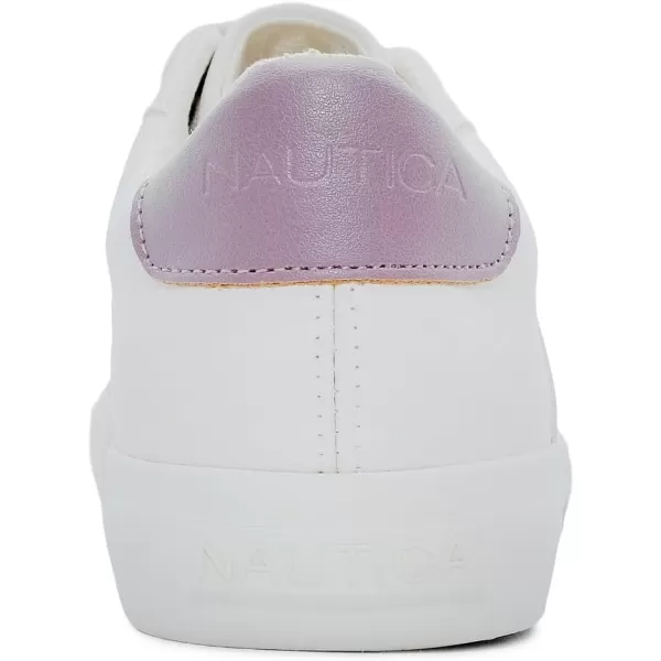 Nautica Women Fashion Sneaker Casual Shoes Steam LaceUpSlip OnRivkabone Mauve