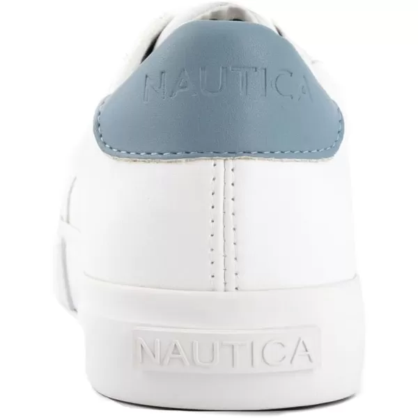 Nautica Women Fashion Sneaker Casual Shoes Steam LaceUpSlip OnRivkawhite