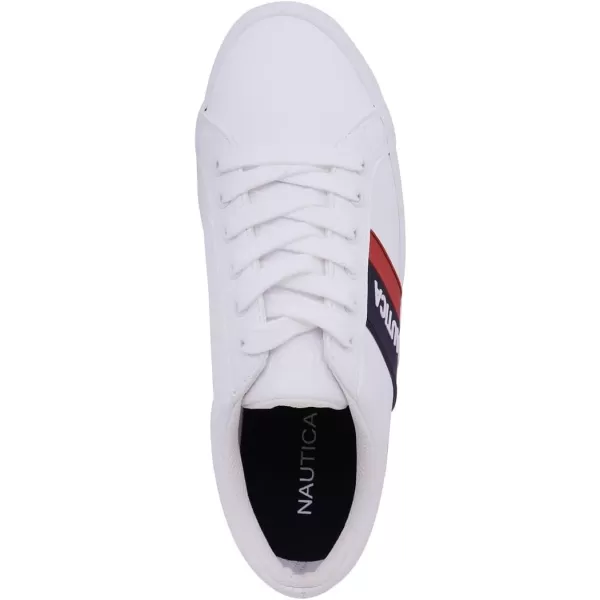 Nautica Women Fashion Sneaker Casual Shoes Steam LaceUpSlip OnThanawhiteNavy