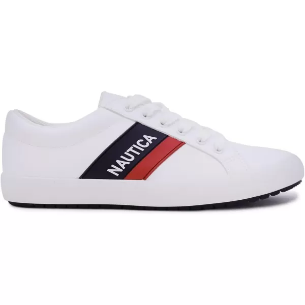 Nautica Women Fashion Sneaker Casual Shoes Steam LaceUpSlip OnThanawhiteNavy