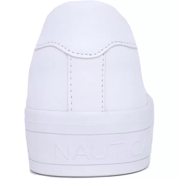 Nautica Women Fashion Sneaker Casual Shoes Steam LaceUpSlip OnWinafredwhiteWhite