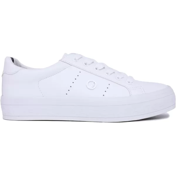 Nautica Women Fashion Sneaker Casual Shoes Steam LaceUpSlip OnWinafredwhiteWhite