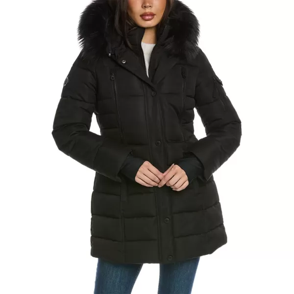 Nautica Womens 34 Heavyweight Mist Puffer JacketBlack