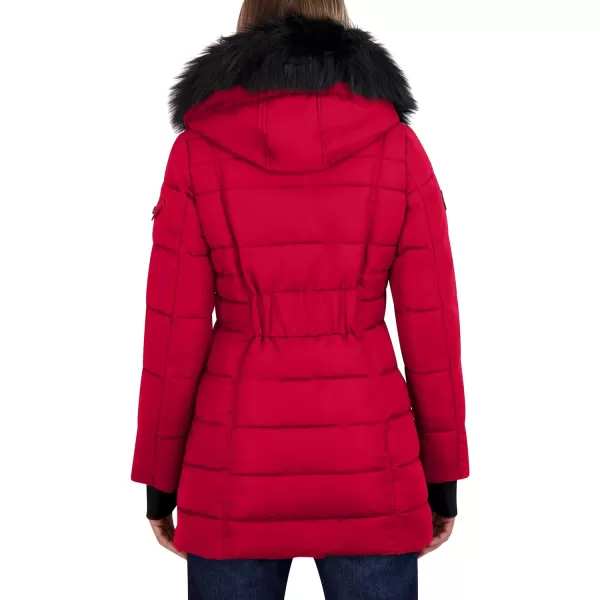 Nautica Womens 34 Heavyweight Mist Puffer JacketNautica Red