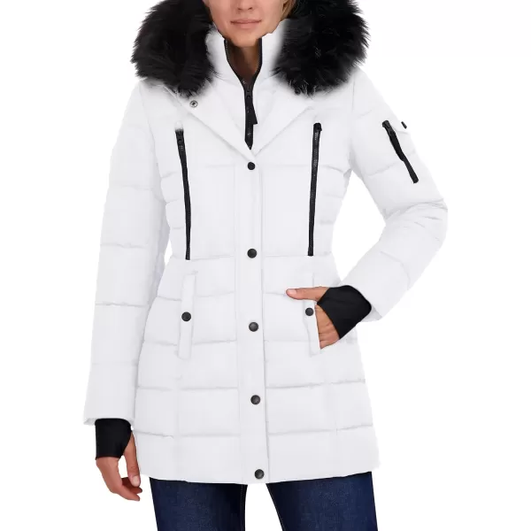 Nautica Womens 34 Heavyweight Mist Puffer JacketWinter White