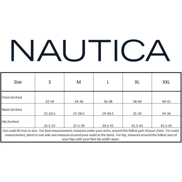 Nautica Womens 34 Hooded Peacoat OuterwearCharcoal