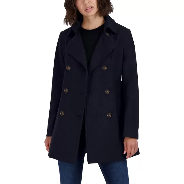 Nautica Womens 34 Hooded Peacoat OuterwearNavy Seas