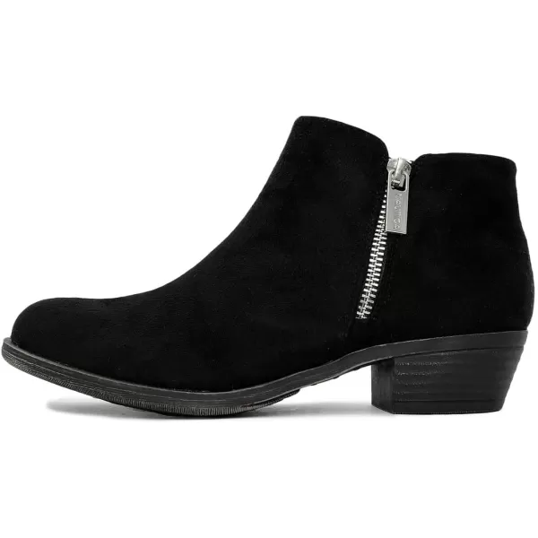 Nautica Womens Ankle Boot with Side Zipper  Stylish Dress Boot for Women  Featuring a Low Heel Chic Design and Versatile Sizing  The Perfect Ankle Bootie for Dressy and Casual Occasions  AlaraBlack Micro