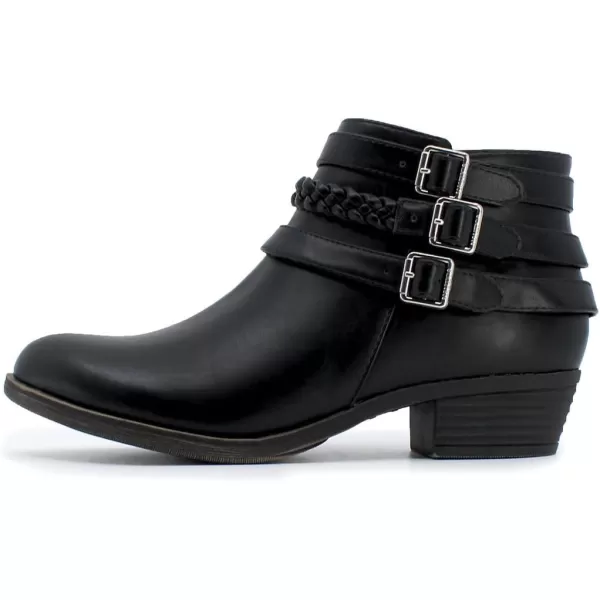 Nautica Womens Ankle Boot with Side Zipper  Stylish Dress Boot for Women  Featuring a Low Heel Chic Design and Versatile Sizing  The Perfect Ankle Bootie for Dressy and Casual Occasions  AlaraBlackstrap