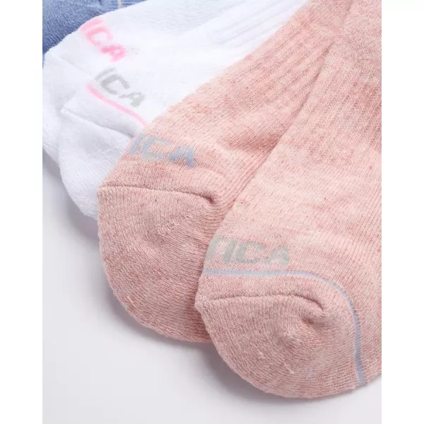 Nautica Womens Athletic Socks  Cushioned Low Cut Ankle Socks 12 PackPink Heather Tab