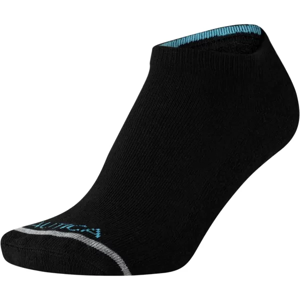 Nautica Womens Athletic Socks  Cushioned Low Cut Ankle Socks 12 PackSolid Black