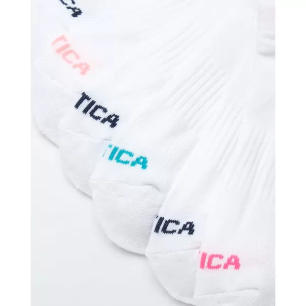 Nautica Womens Athletic Socks  Cushioned Low Cut Ankle Socks 12 PackWhite