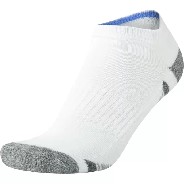 Nautica Womens Athletic Socks  Cushioned Low Cut Ankle Socks 12 PackWhite Multi