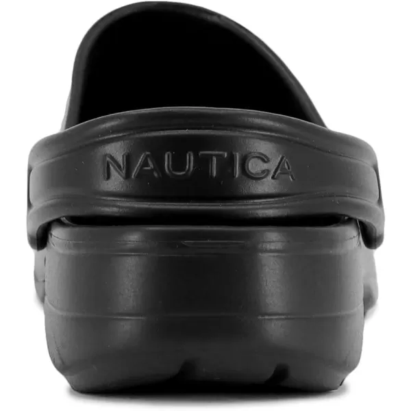 Nautica Womens Clogs  Athletic Sports Sandal  Water Shoes SlipOn with Adjustable Back Strap  Beach Sports Shoe  River EdgeBlack Closed