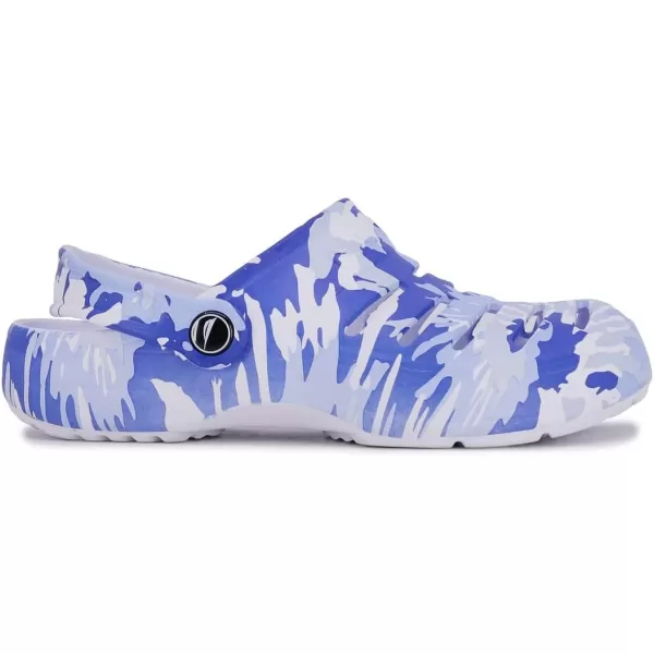 Nautica Womens Clogs  Athletic Sports Sandal  Water Shoes SlipOn with Adjustable Back Strap  Beach Sports Shoe  River EdgeBlue Tie Dye