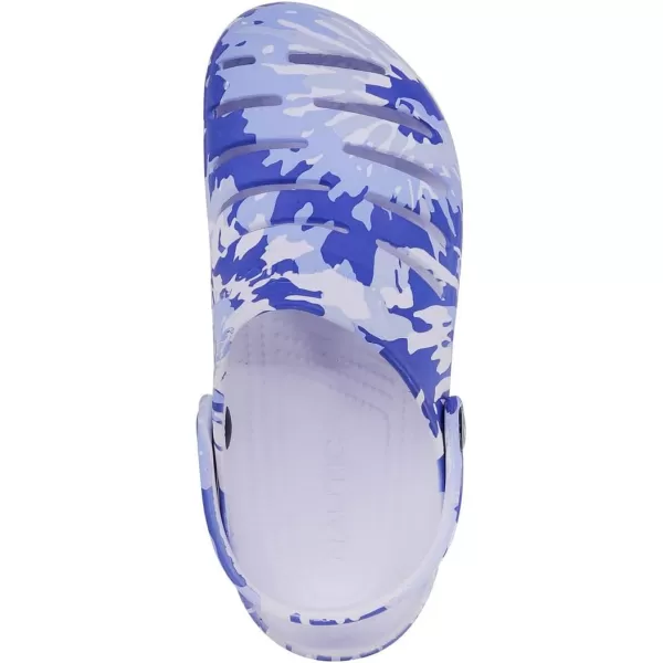 Nautica Womens Clogs  Athletic Sports Sandal  Water Shoes SlipOn with Adjustable Back Strap  Beach Sports Shoe  River EdgeBlue Tie Dye