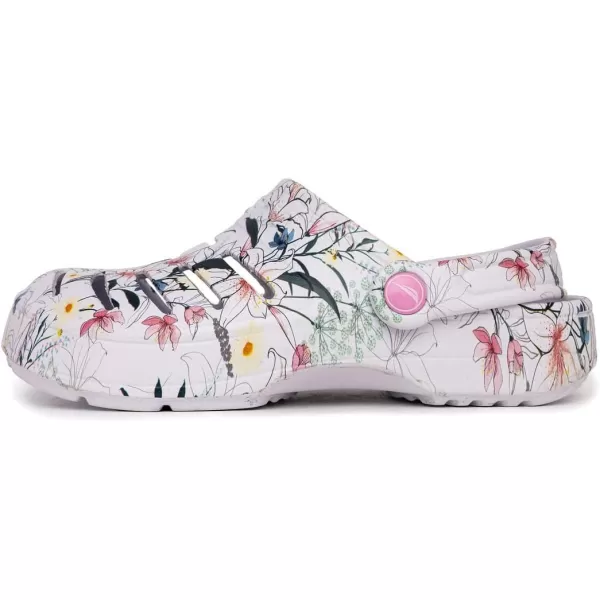 Nautica Womens Clogs  Athletic Sports Sandal  Water Shoes SlipOn with Adjustable Back Strap  Beach Sports Shoe  River EdgeLily Print