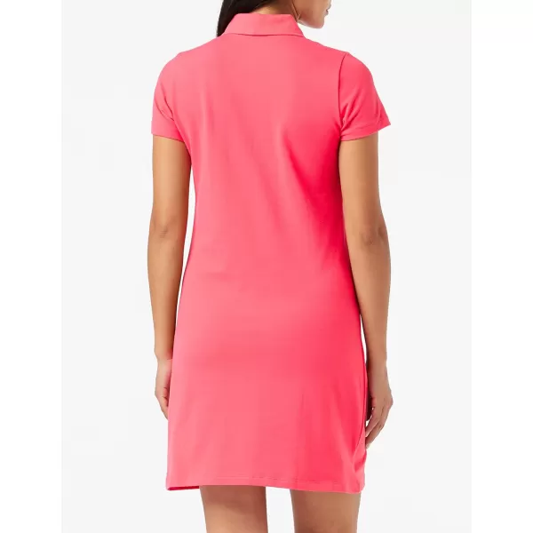 Nautica Womens Easy Classic Short Sleeve Stretch Cotton Polo DressRouge Pink