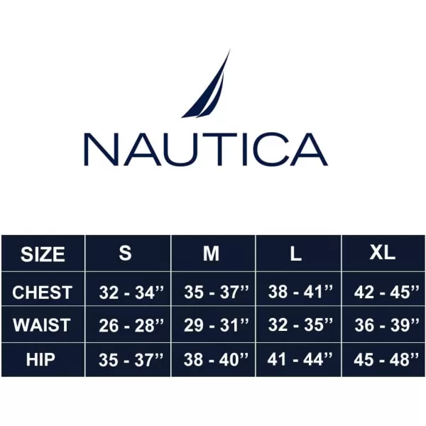 Nautica Womens Long Sleeve Long Johns Base Layer Waffle Thermal Underwear SetNavy