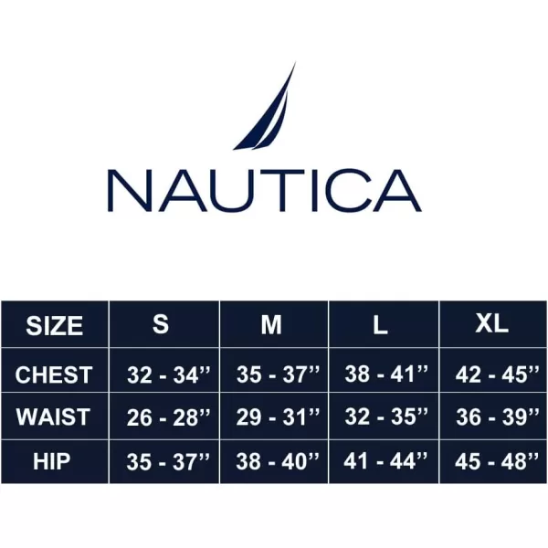 Nautica Womens Long Sleeve Long Johns Thermal Underwear Base Layer SetBlack