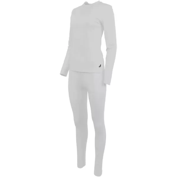 Nautica Womens Long Sleeve Long Johns Thermal Underwear Base Layer SetGrey