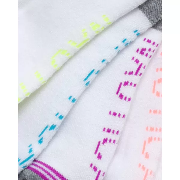 Nautica Womens Low Cut Cushioned Moisture Control Athletic Socks 6 PackWhite