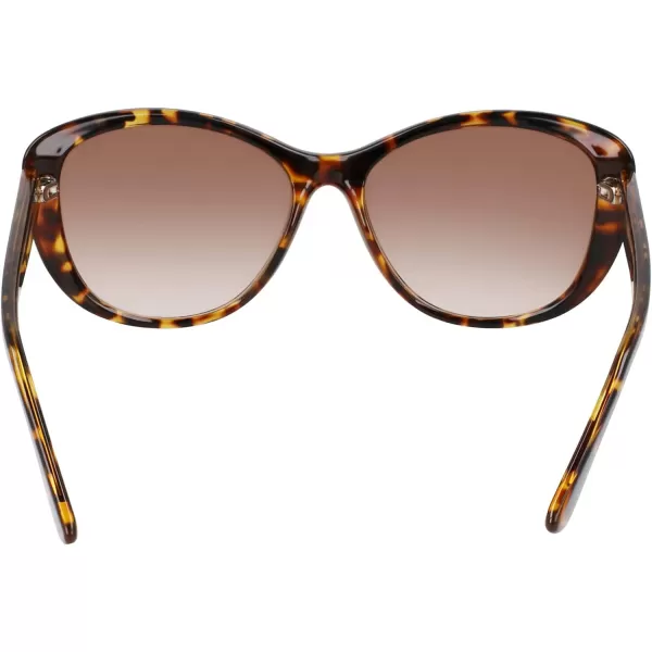 Nautica Womens N2242s Oval SunglassesDark Tortoise