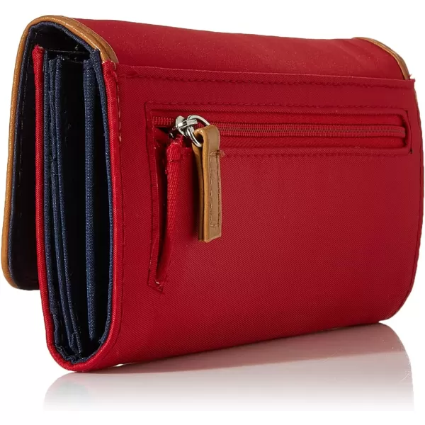 Nautica Womens Perfect CarryAll Money Manager Oraganizer with RFID Blocking WalletRed