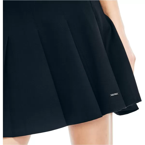 Nautica Womens Pleated Tennis SkirtTrue Black