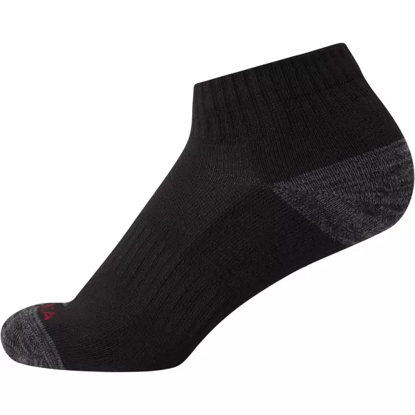 Nautica Womens Quarter Cut Moisture Control Athletic Socks with Cushioned Comfort 12 PackBlack Assorted