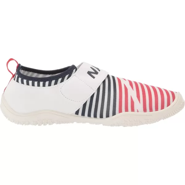 Nautica Womens Rawan Athletic Water Shoes Barefoot Beach Sports Summer ShoeArlenered White and Blue