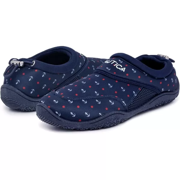 Nautica Womens Rawan Athletic Water Shoes Barefoot Beach Sports Summer ShoeNavy Anchor Print