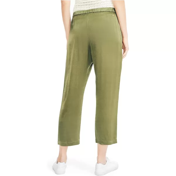 Nautica Womens Satin Cropped PantOlivine
