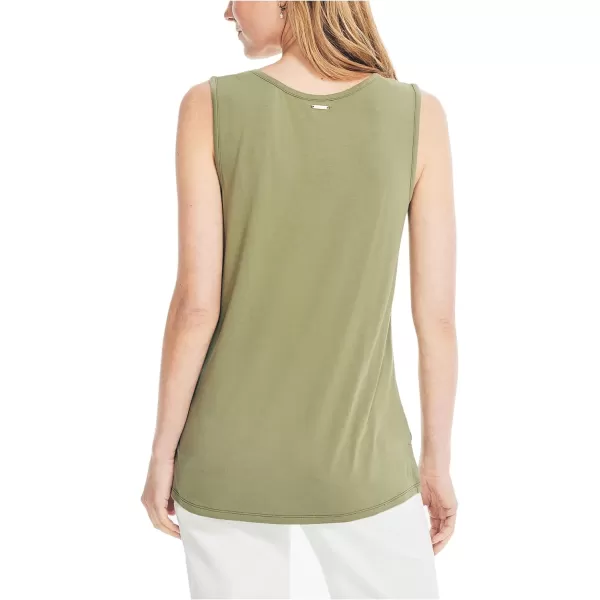 Nautica Womens Satin Tank TopOlivine