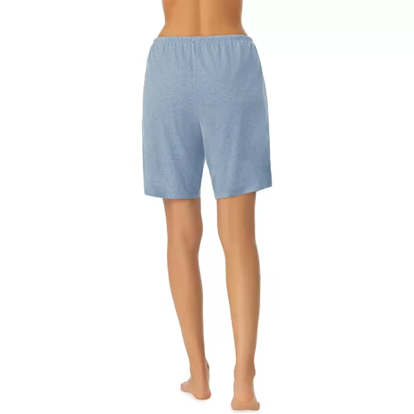 Nautica Womens Sleepwear Cotton Jersey Knit Pajama Bermuda Sleep Shorts Regular and Plus SizeHeather Blue